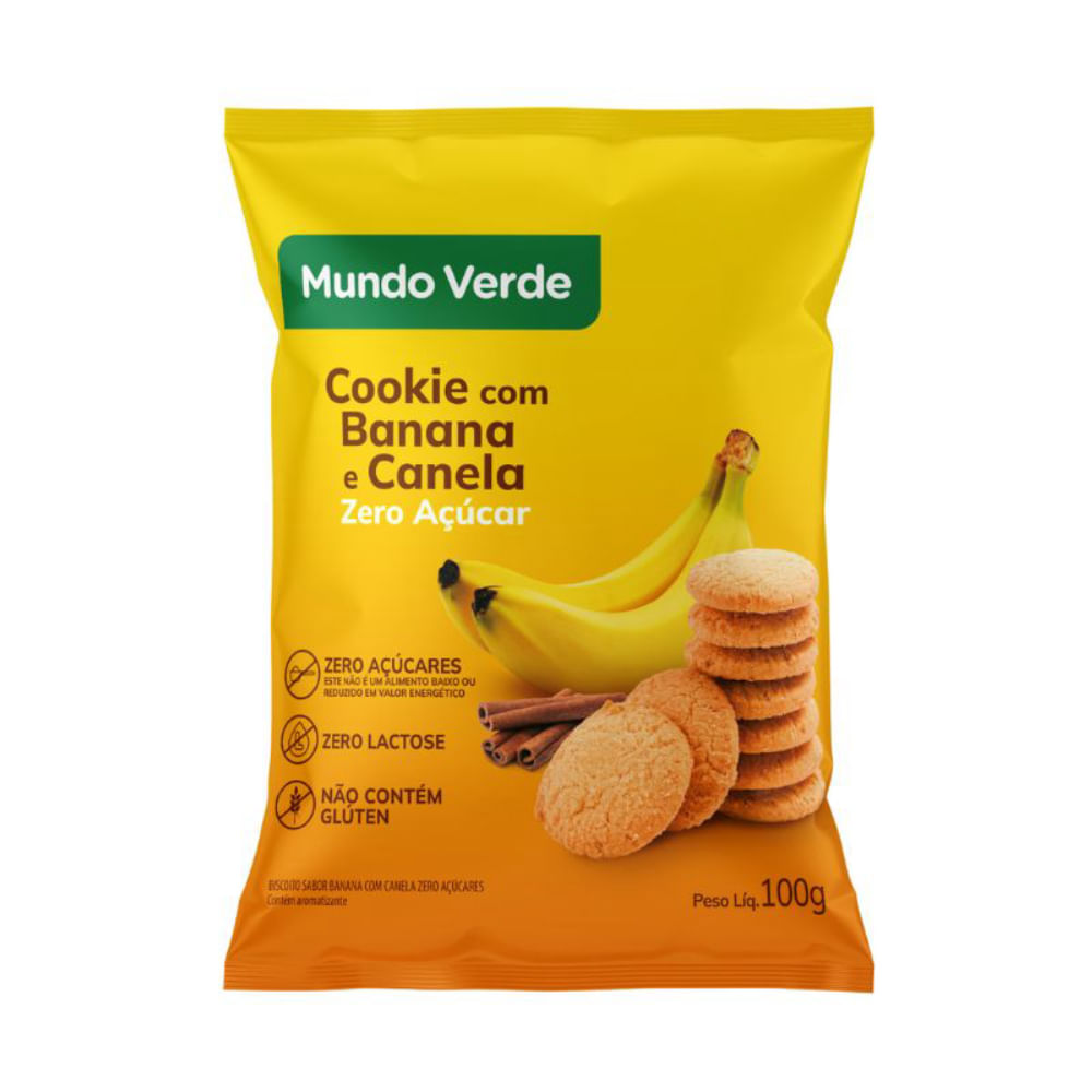 Encontraproduto.com.br - Cookie de Banana com Canela Mundo Verde 100g