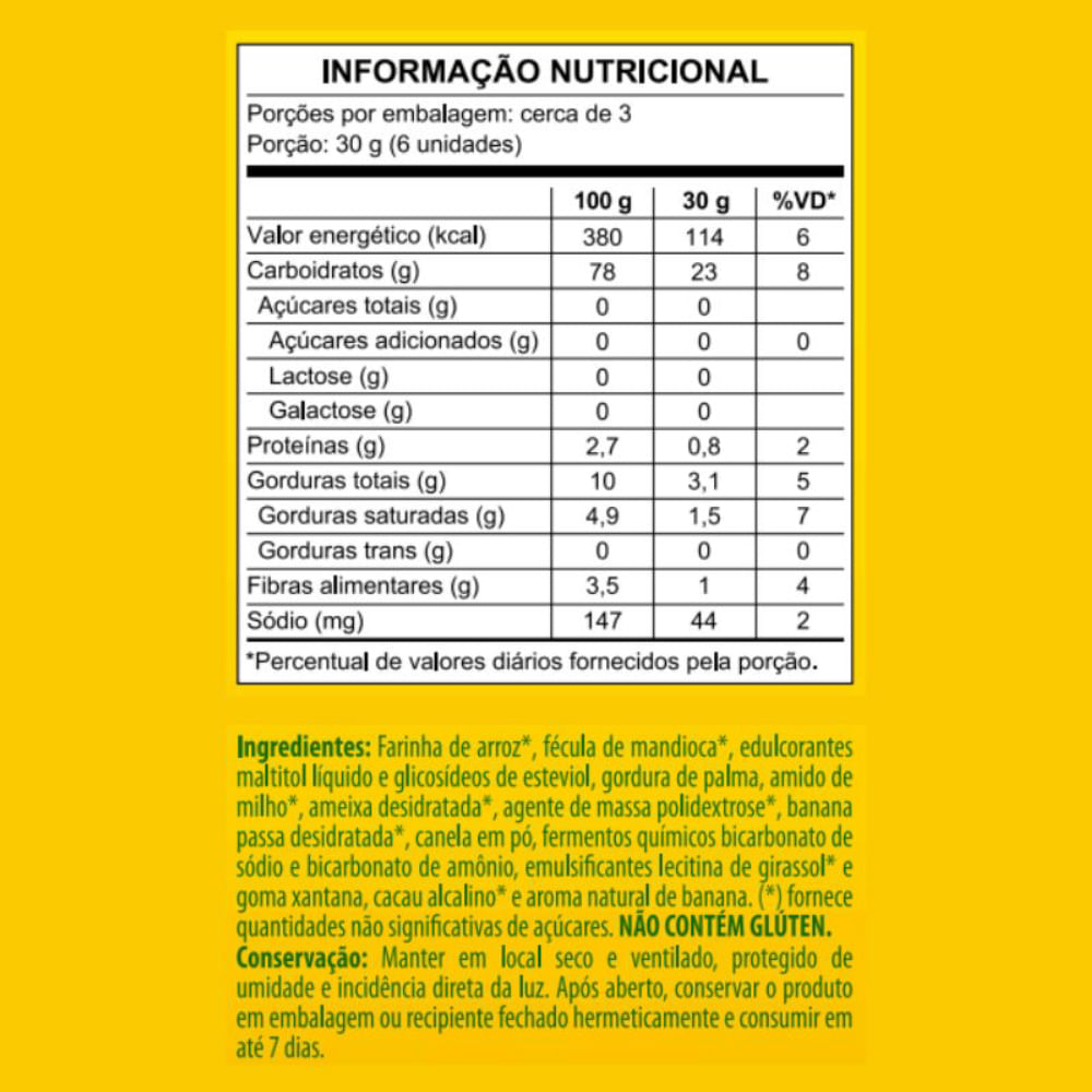 Encontraproduto.com.br - Cookie de Banana com Canela Mundo Verde 100g