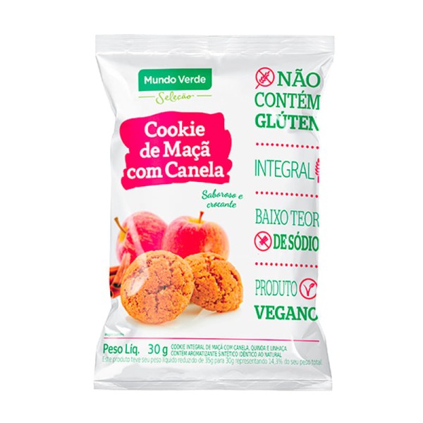 Cookie de Maçã e Canela Mundo Verde Seleção 30g