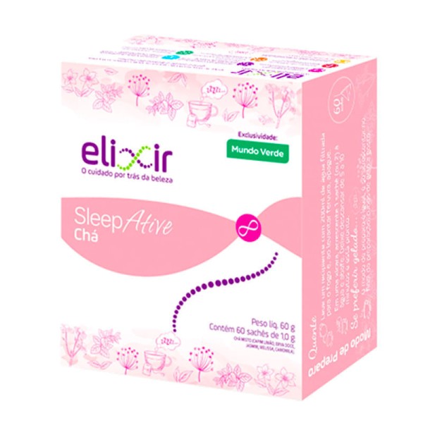 Encontraproduto.com.br - Chá SleepAtive Mundo Verde Elixir 90g com 60 sachês