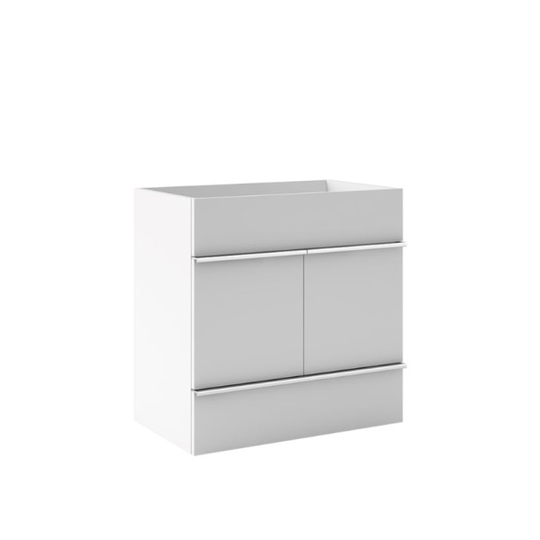 Toucador Sem Lavatorio Slim 60Cm Branco Bumi