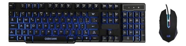 Encontraproduto.com.br - Teclado com Mouse Gamer USB Oex Punch TM302