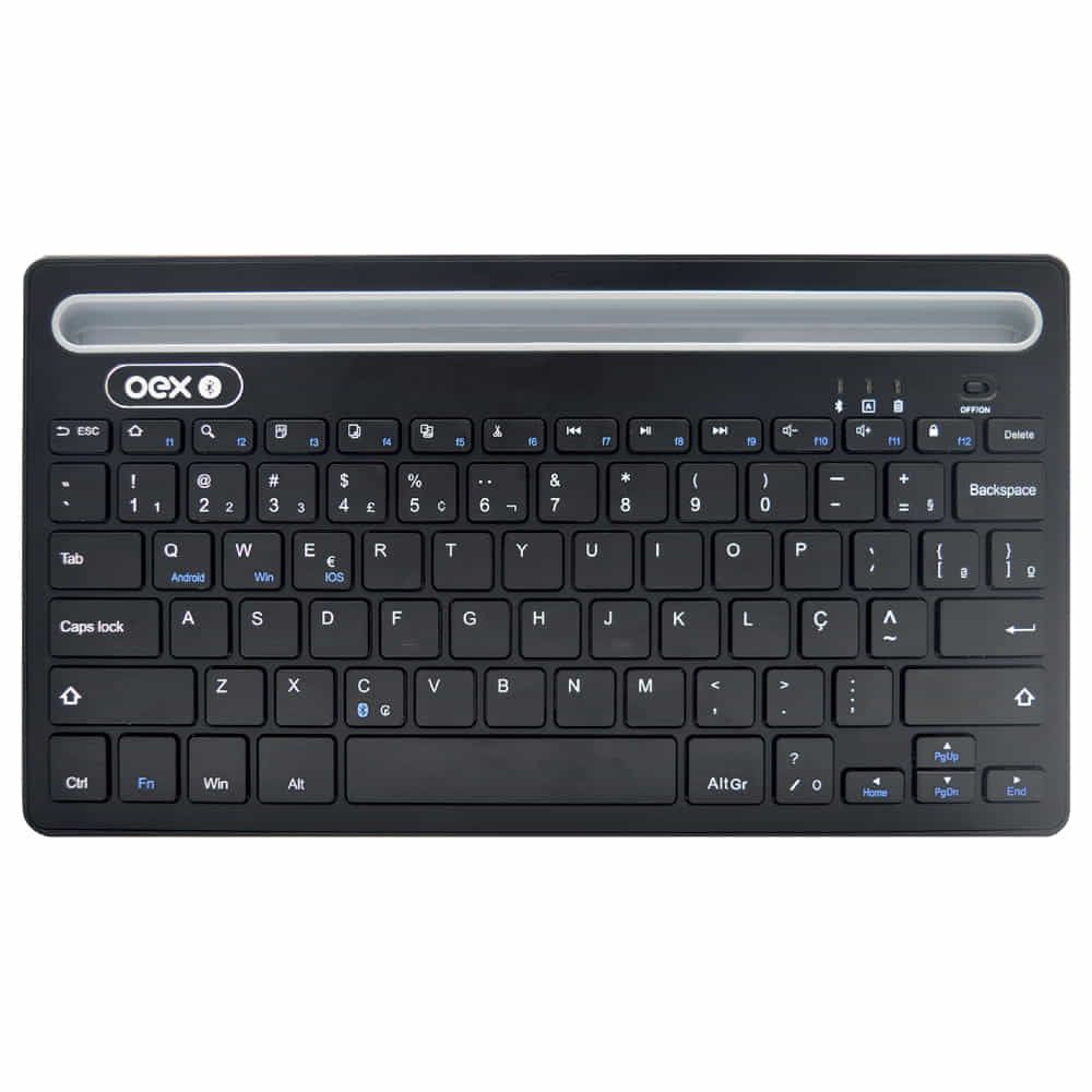 Encontraproduto.com.br - Teclado Bluetooth Para Tablet E Smartphone Oex Class Tc502 Preto