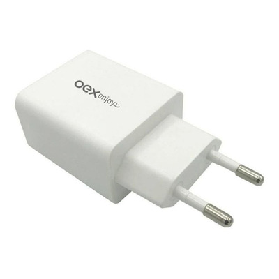 Carregador de Tomada OEX Turbo Entrada USB, 18W, Branco
