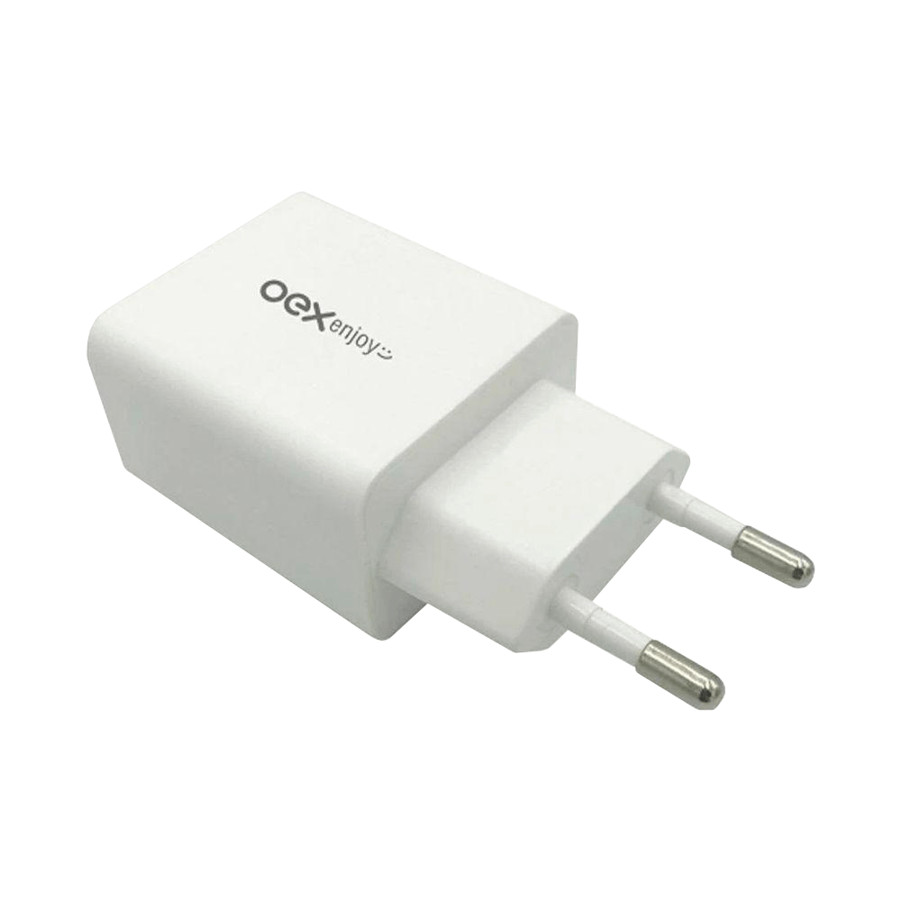 Encontraproduto.com.br - Carregador de Tomada OEX Turbo Entrada USB, 18W, Branco