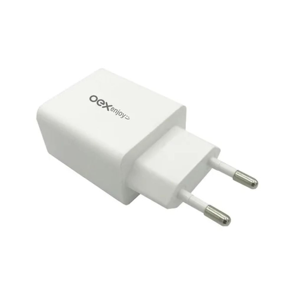 Encontraproduto.com.br - Carregador de Tomada OEX Turbo Entrada USB, 18W, Branco