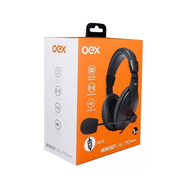 Encontraproduto.com.br - Headset com fio USB 2.0 Call Pro HS102 - OEX