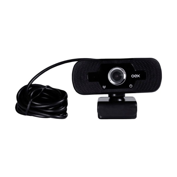Encontraproduto.com.br - Webcam 1080P Full HD com Microfone Unidirecional - Plug And Play Preto