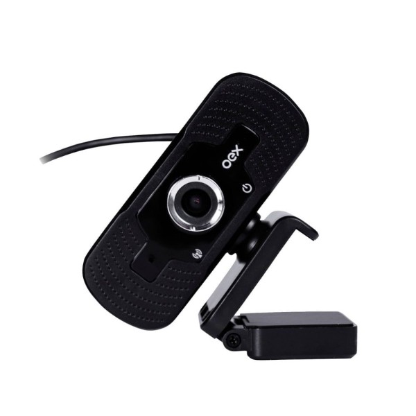 Encontraproduto.com.br - Webcam 1080P Full HD com Microfone Unidirecional - Plug And Play Preto
