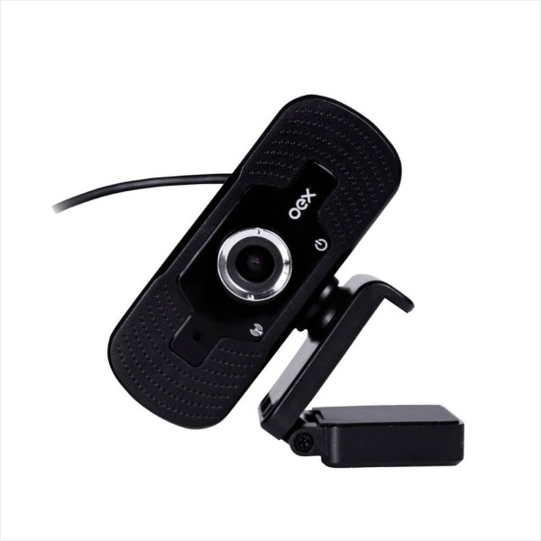 Encontraproduto.com.br - Webcam 1080P Full HD com Microfone Unidirecional - Plug And Play Preto
