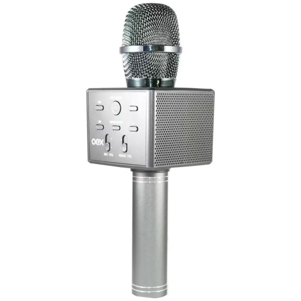 Encontraproduto.com.br - Microfone Bluetooth Super Star Chumbo MK101 OEX