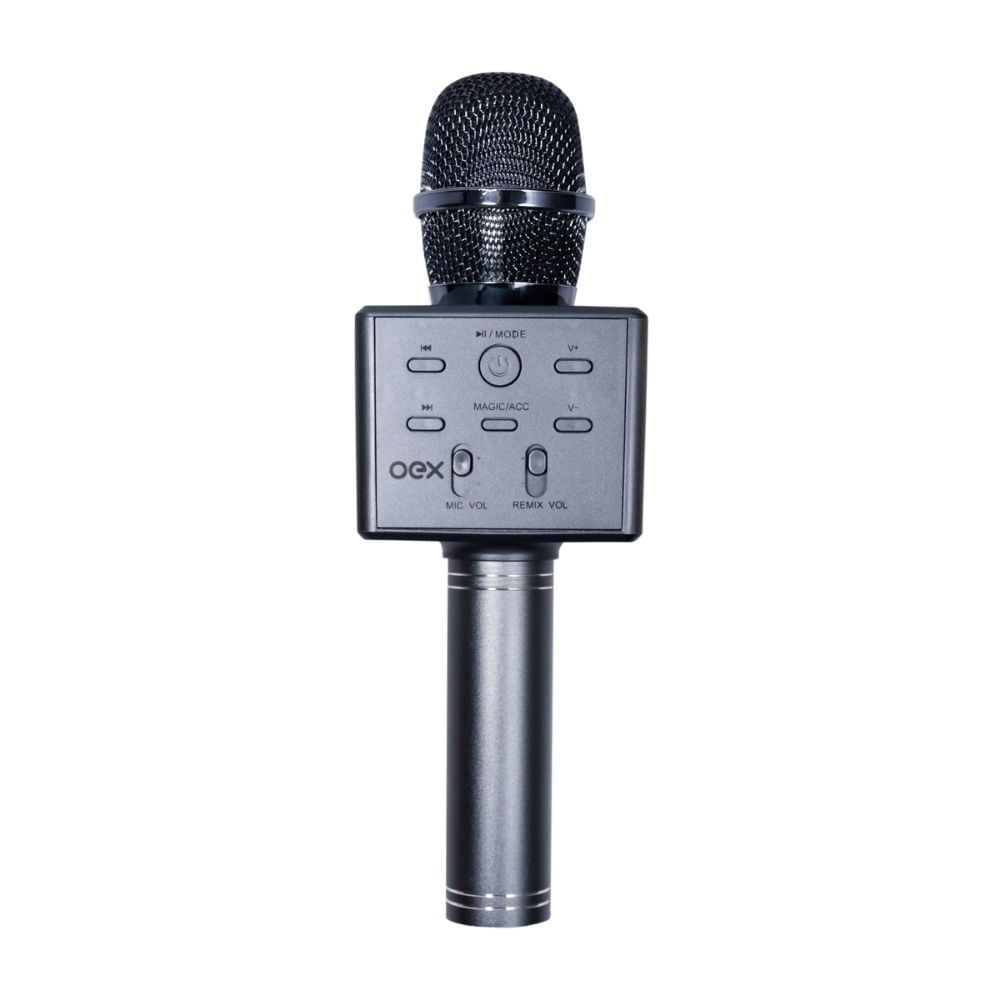Encontraproduto.com.br - Microfone Bluetooth Super Star Chumbo MK101 OEX