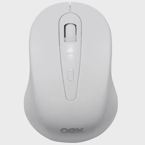 Encontraproduto.com.br - Mouse Wireless 1600 Dpi Stock MS408 Branco - Oex