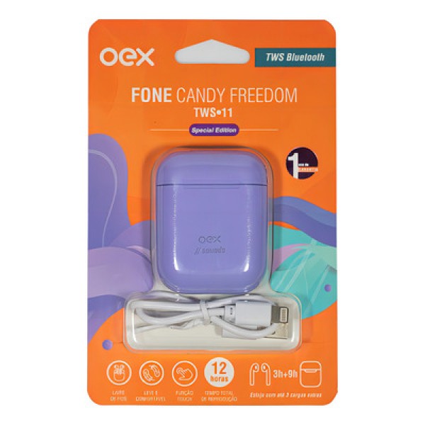 Encontraproduto.com.br - Fone OEX Candy Freedon Lilás (MP)