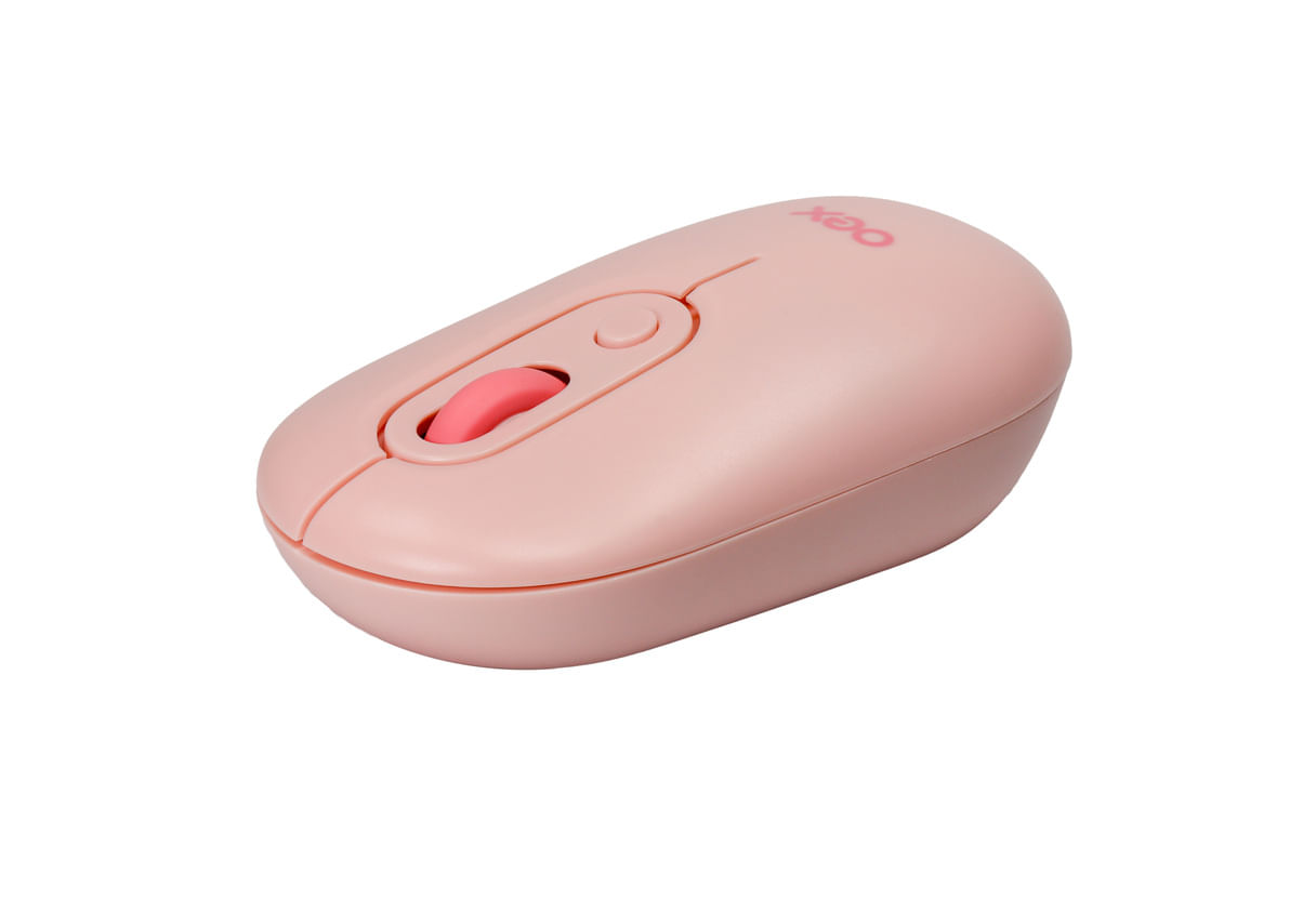 Encontraproduto.com.br - Mouse Optico Retro Wireless E Bluetooth Rosa Ms604 OEX
