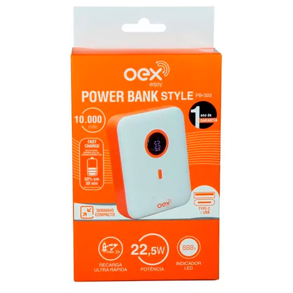 Power Bank OEX Style Branco PB303 (MP)