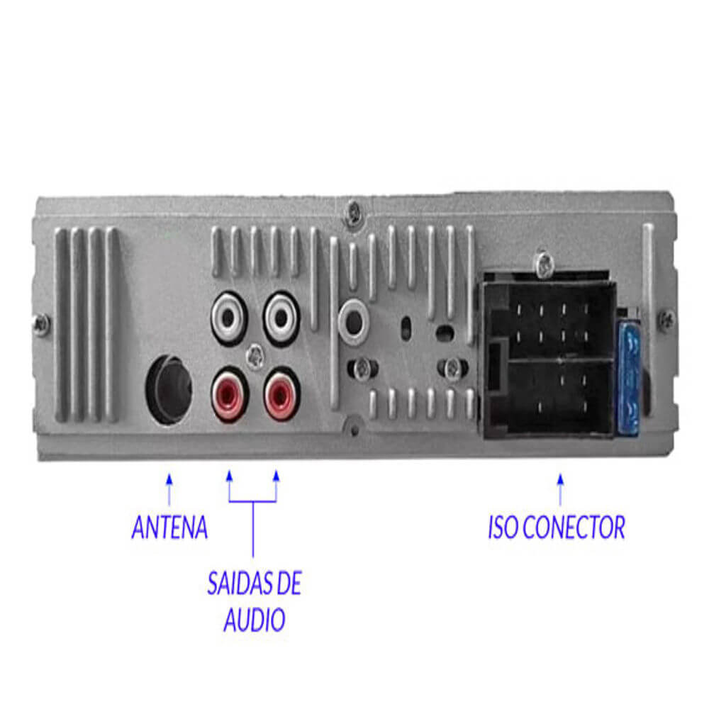 Encontraproduto.com.br - Auto Rádio RoadStar RS-2751BR com Bluetooth USB frontal e rádio - Preto