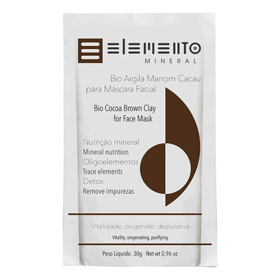 Máscara Facial Elemento Mineral - Argila Marrom Cacau