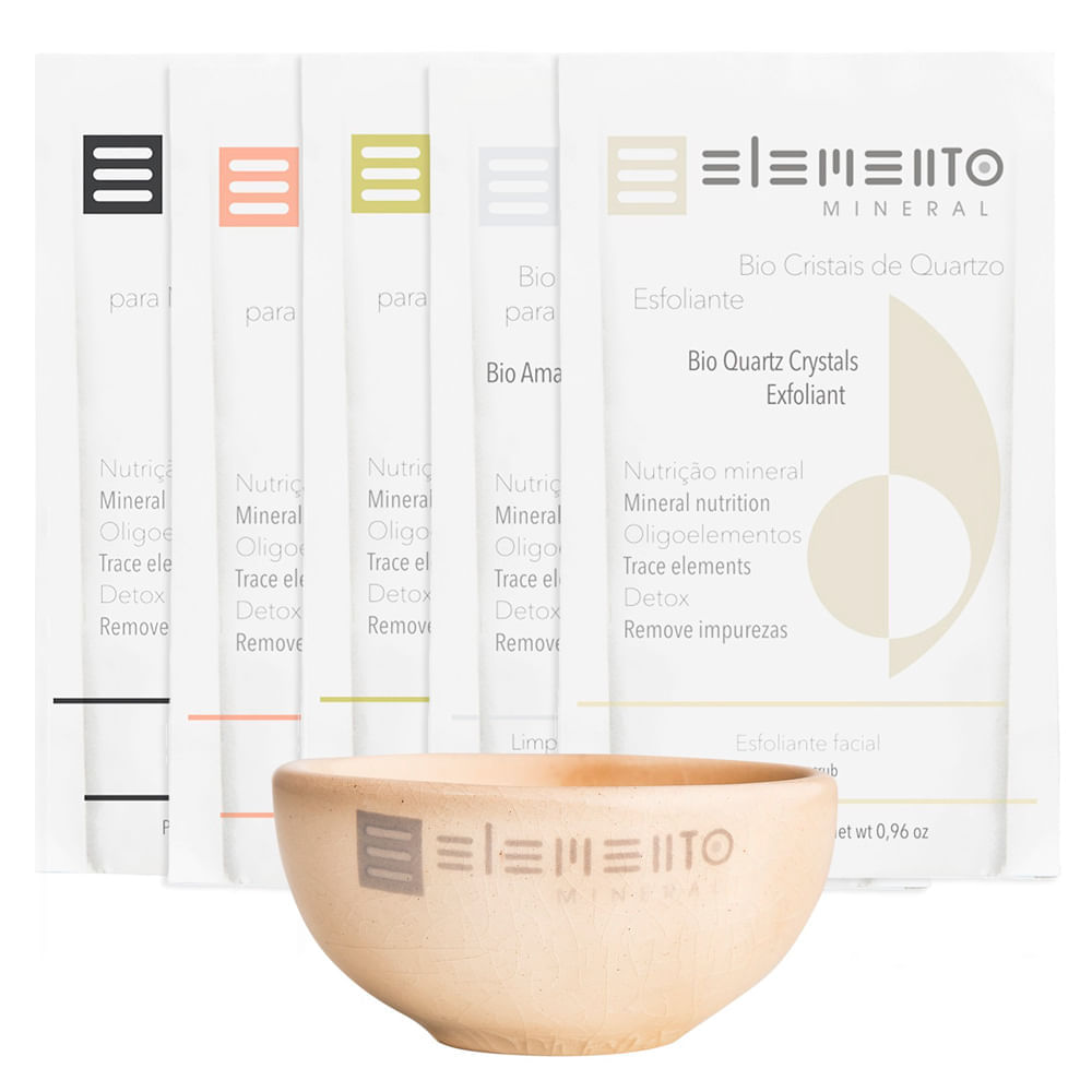 Kit de Máscaras Facial Elemento Mineral Bio Agilas Purificante