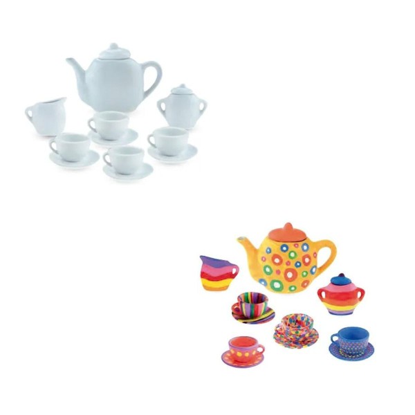 Encontraproduto.com.br - Conjunto Art e Craft Jogo De Xícaras Zoop Toys Zp00227