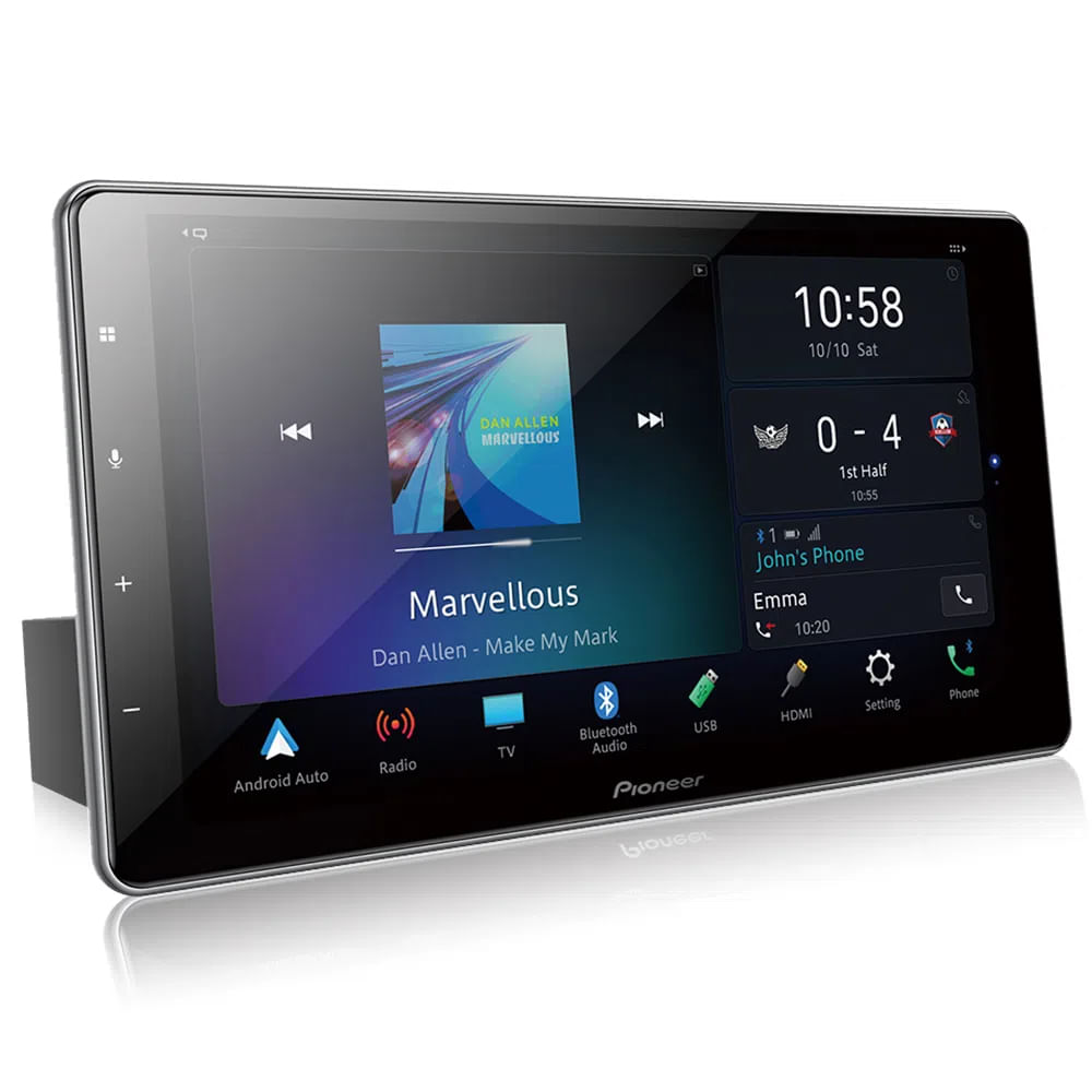 Encontraproduto.com.br - Central Multimídia Pioneer DMH-ZF9380TV 9 Flutuante Bt Wifi