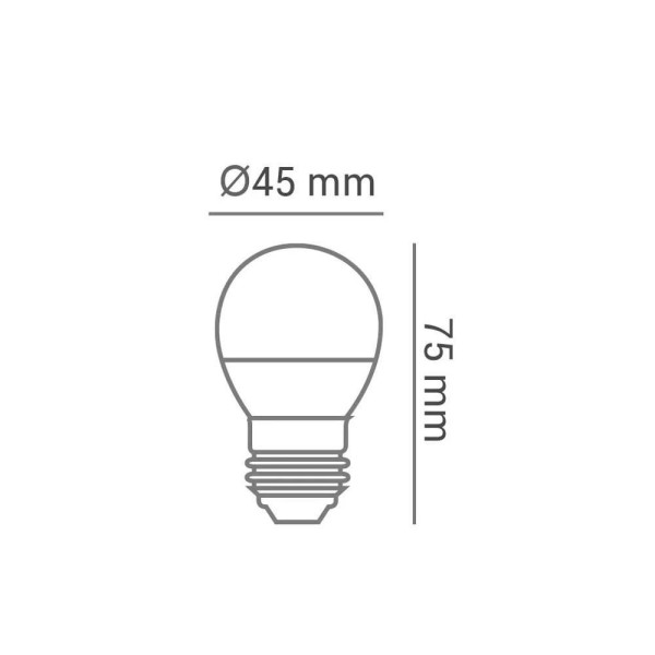 Encontraproduto.com.br - Lâmpada Led Bolinha Iluminação Bulbo Decoração G45 Leitosa 5w E27 4000k Bivolt
