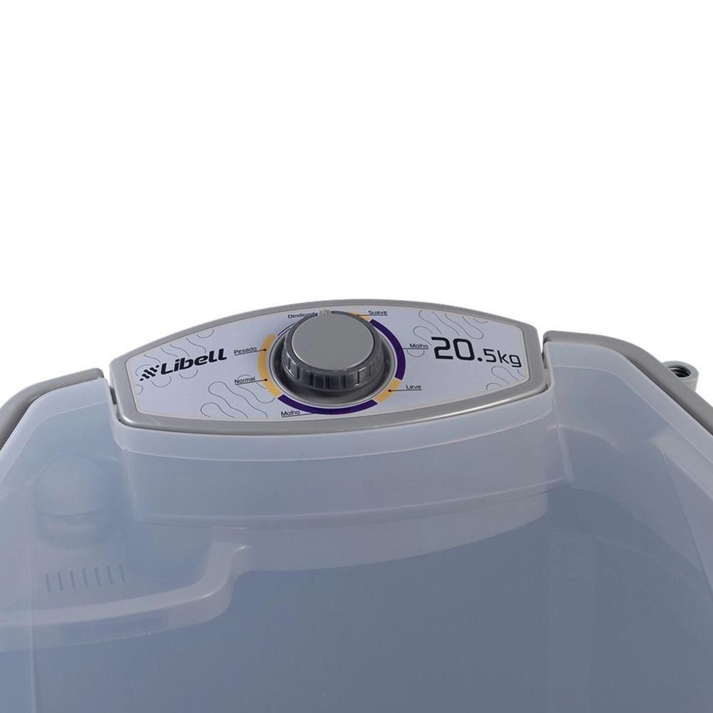 Encontraproduto.com.br - Tanquinho Libell 20,5Kg Com Lavagem Por Turbilhonamento Prata 110V