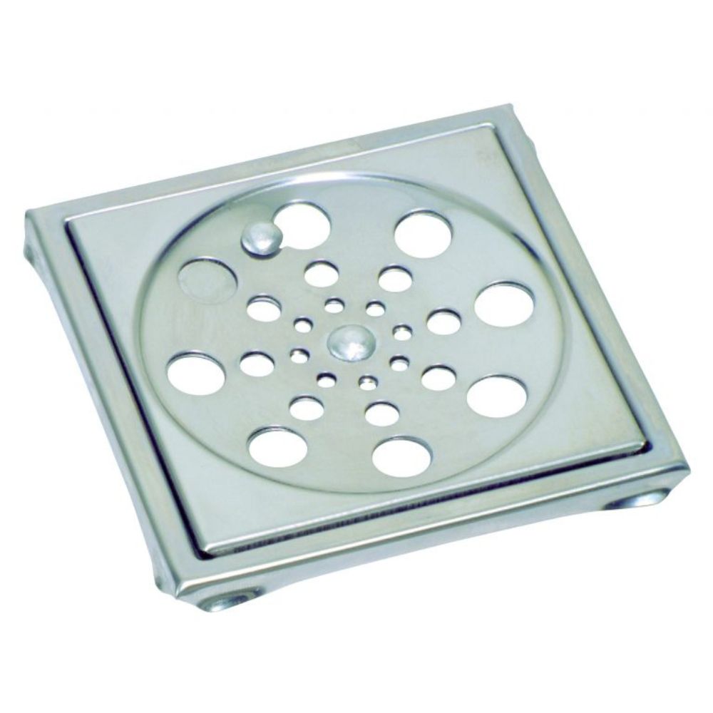 Grelha Inox 304 Quadrada 15cm Com Caixilho Am Metais