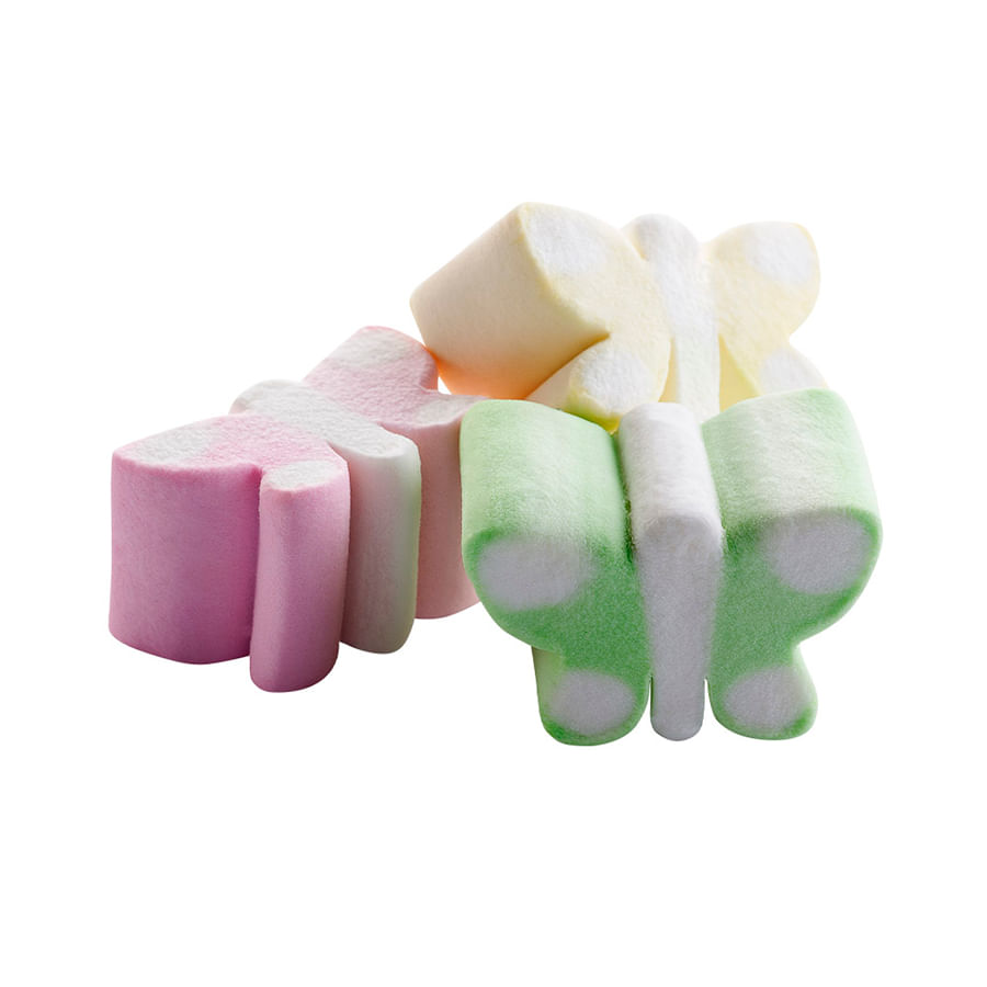 Encontraproduto.com.br - Marshmallow borboleta pacote com 250g - Fini