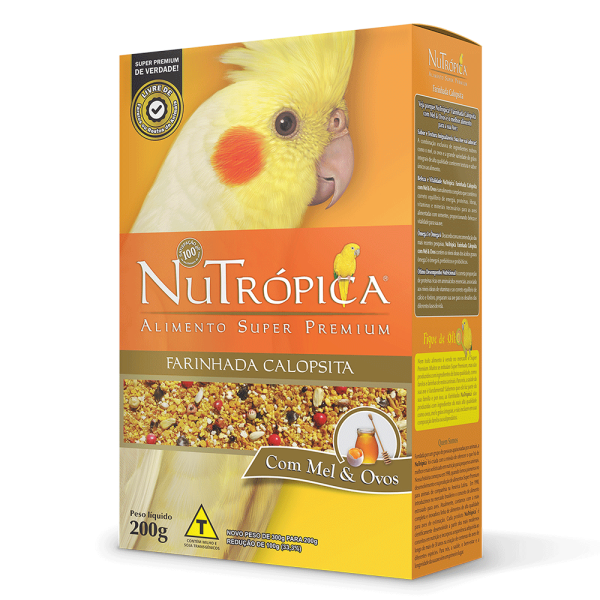 Encontraproduto.com.br - Farinhada Nutrópica para Calopsita à Base de Mel e Ovos
