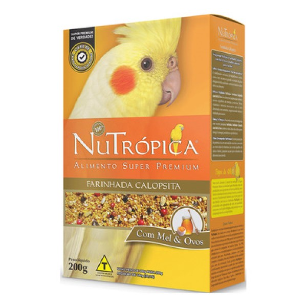 Encontraproduto.com.br - Farinhada Nutrópica para Calopsita à Base de Mel e Ovos