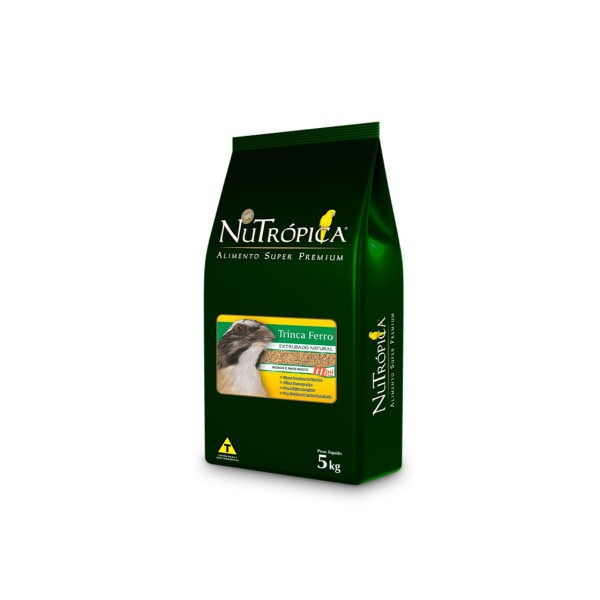 Encontraproduto.com.br - Ração Nutrópica Mini Bits para Trinca Ferro Extrusado Natural 5kg