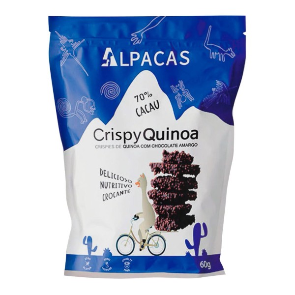 Encontraproduto.com.br - Crispy Quinoa 70% Cacau Alpacas 60G