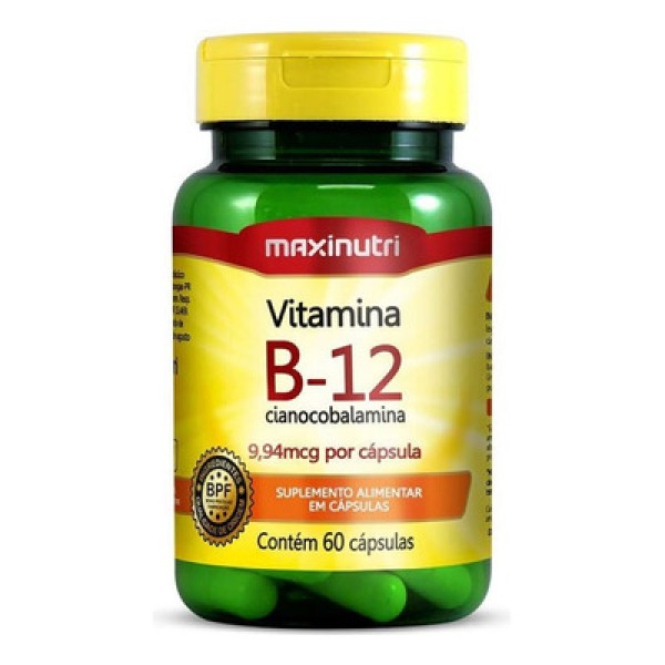 Encontraproduto.com.br - Vitaminas B12 Maxinutri com 60 Cápsulas