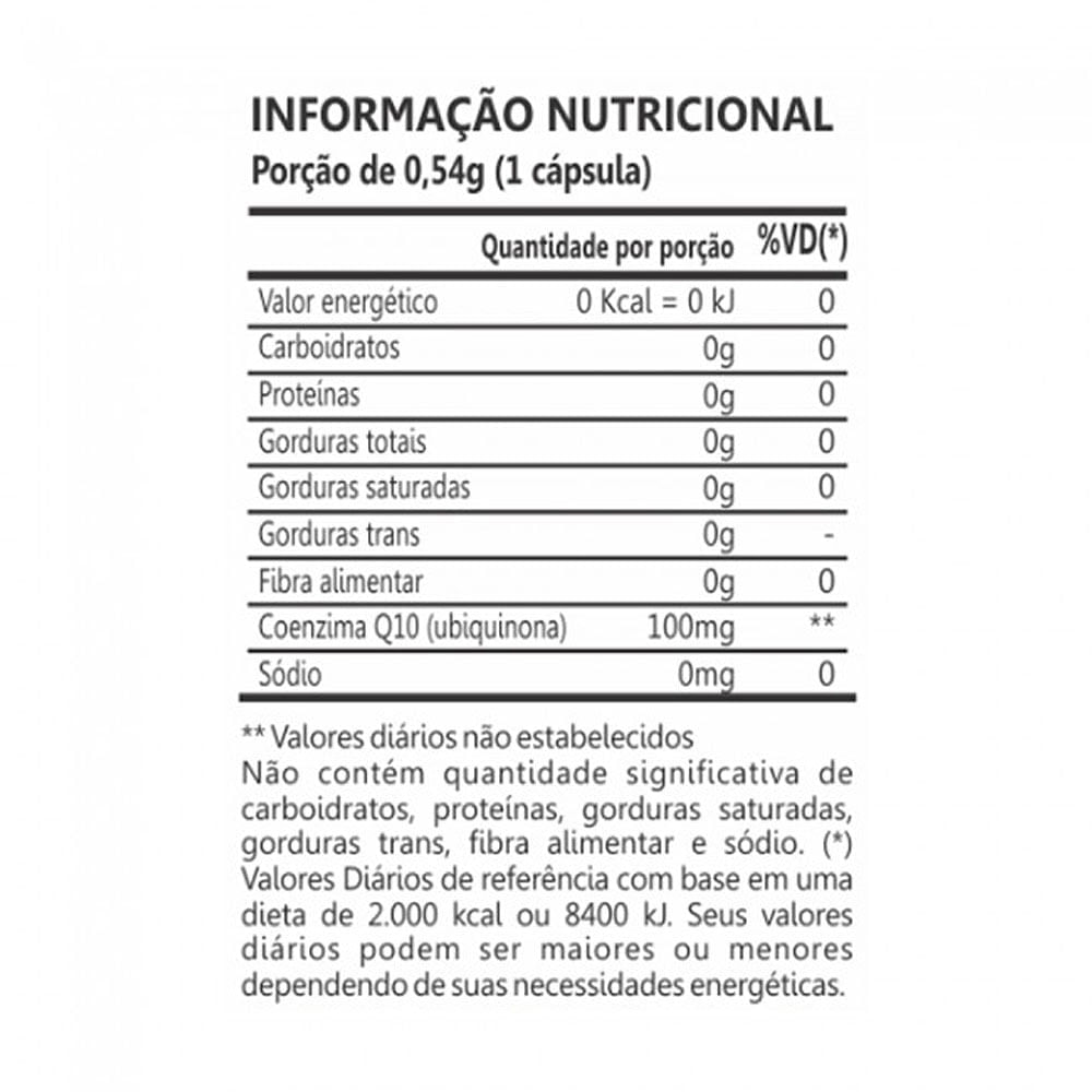 Encontraproduto.com.br - Coenzima Q10 100mg 60 Cápsulas