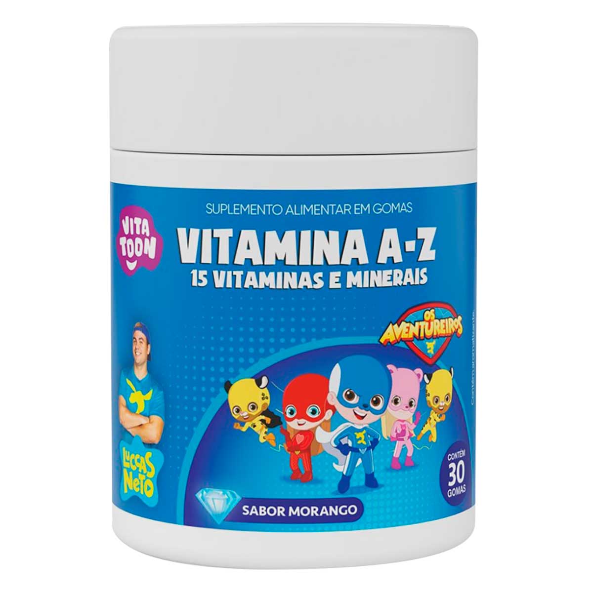 Encontraproduto.com.br - Vitatoon Vitamina A-z Com 30 Gomas Morango