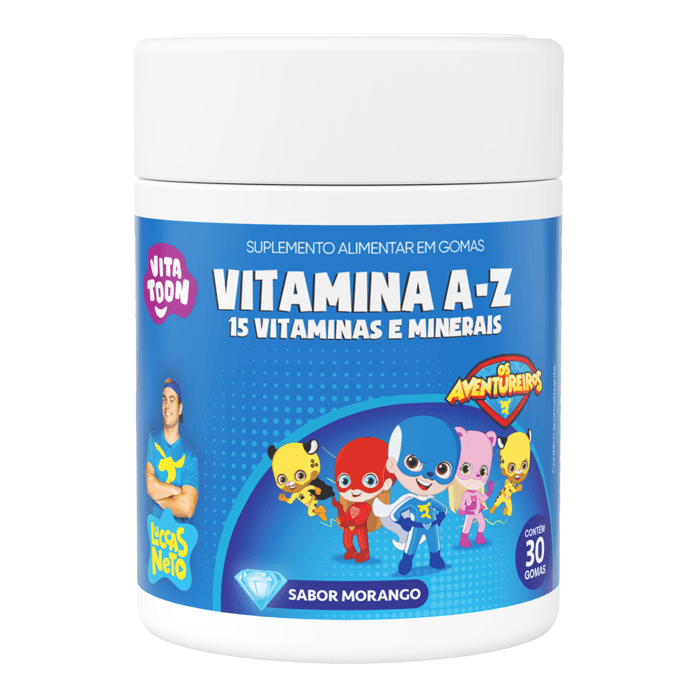 Encontraproduto.com.br - Vitatoon Vitamina A-z Com 30 Gomas Morango
