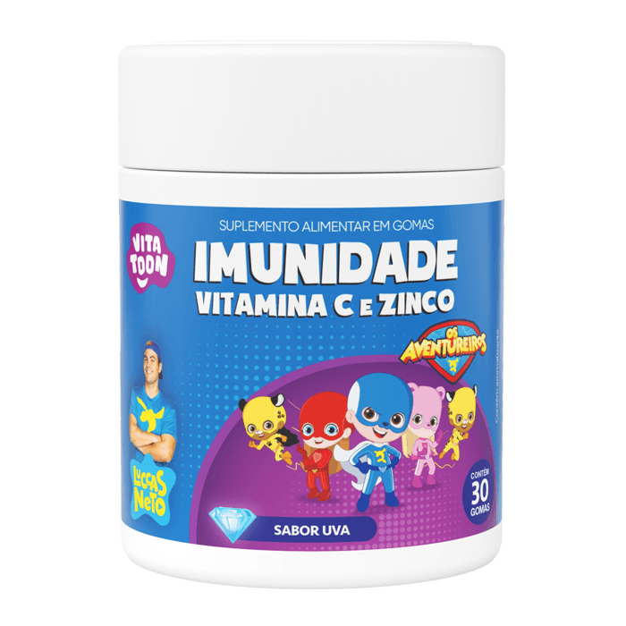 Encontraproduto.com.br - Vitatoon Imunidade + Vitamina C + Zinco Com 30 Gomas Uva