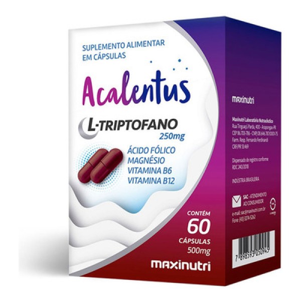 Encontraproduto.com.br - Melatonina Com L Triptofano Vitaminas B6 B9 B12 60cps