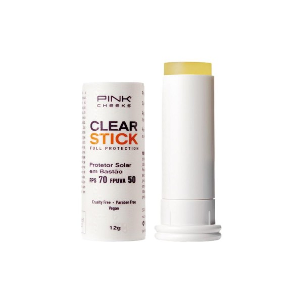 Encontraproduto.com.br - Protetor Solar Transparente FPS70 Pink Cheeks – Clear Stick