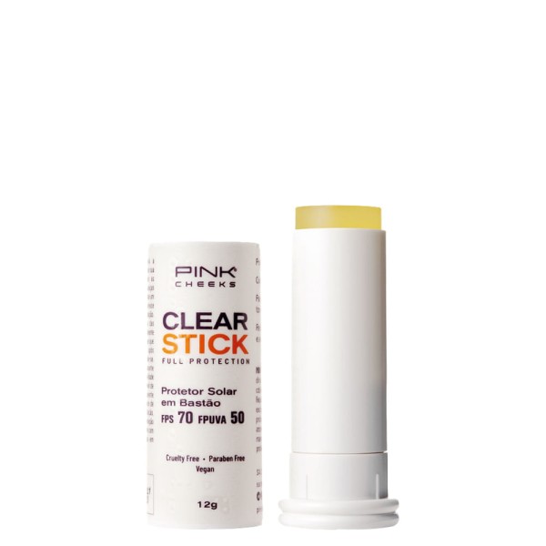 Encontraproduto.com.br - Protetor Solar Transparente FPS70 Pink Cheeks – Clear Stick