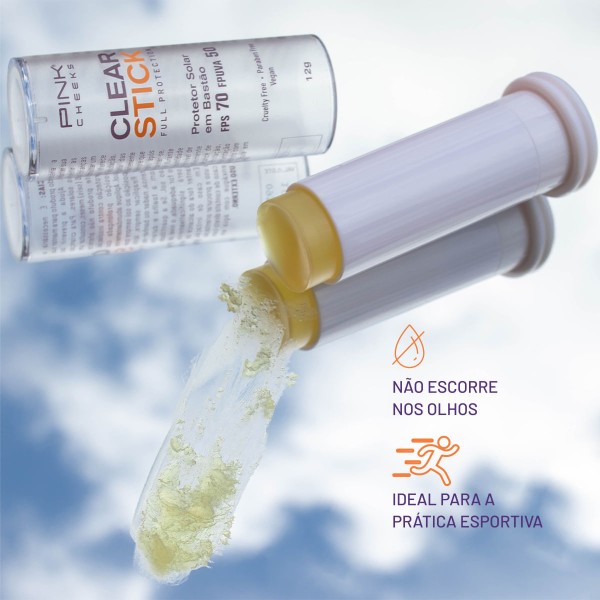Encontraproduto.com.br - Protetor Solar Transparente FPS70 Pink Cheeks – Clear Stick