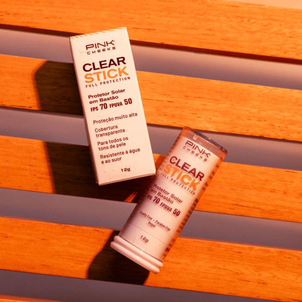 Encontraproduto.com.br - Protetor Solar Transparente FPS70 Pink Cheeks – Clear Stick
