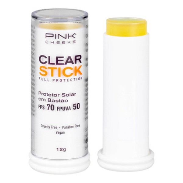 Encontraproduto.com.br - Protetor Solar Transparente FPS70 Pink Cheeks – Clear Stick