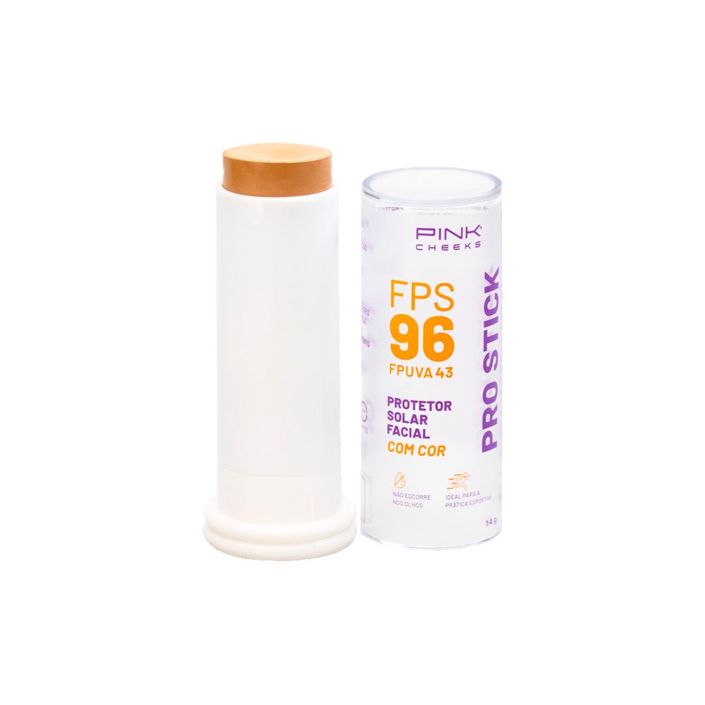 Encontraproduto.com.br - Protetor Solar Facial Pink Cheeks Pro Stick FPS 96 fpuva 43 Pro20 14g