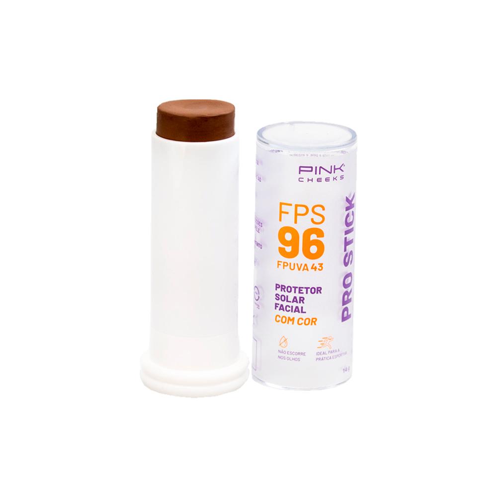 Encontraproduto.com.br - Protetor Solar Facial Pink Cheeks Pro Stick FPS 96 fpuva 43 Pro50 14g