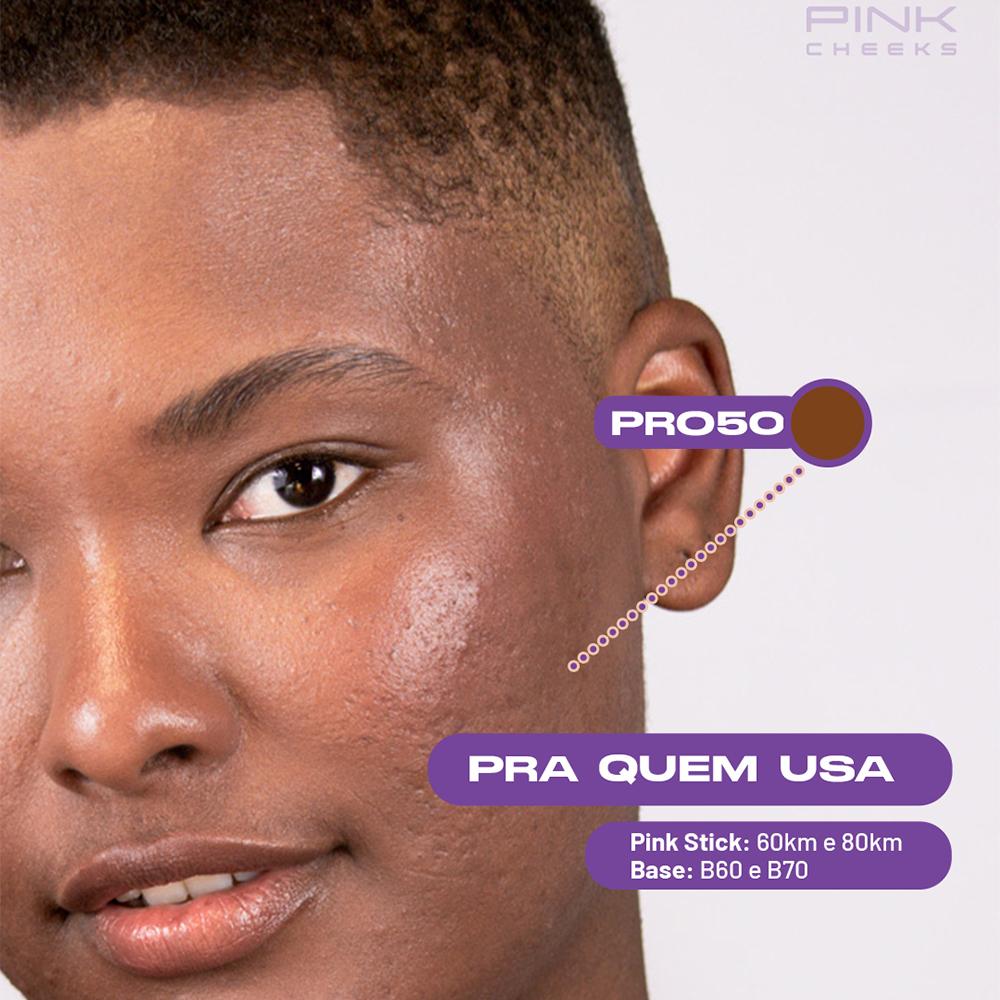 Encontraproduto.com.br - Protetor Solar Facial Pink Cheeks Pro Stick FPS 96 fpuva 43 Pro50 14g