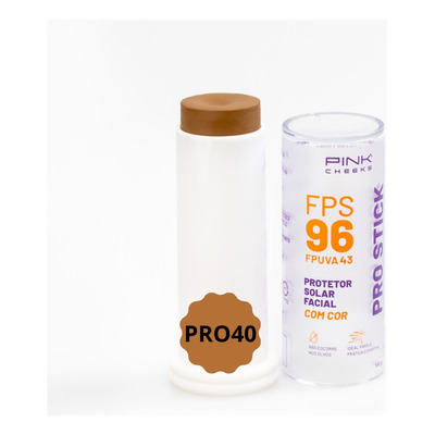 Encontraproduto.com.br - Protetor Solar Facial Pink Cheeks Pro Stick FPS 96 fpuva 43 Pro50 14g