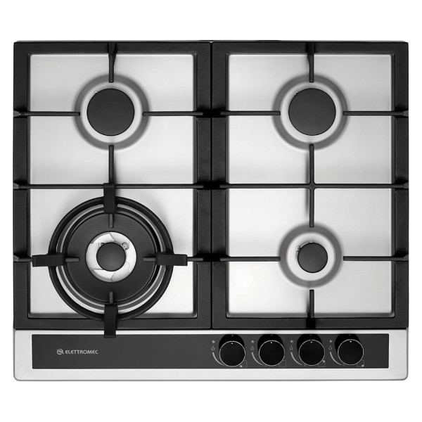 Cooktop à Gás Sole 60cm 4 Queimadores Inox
