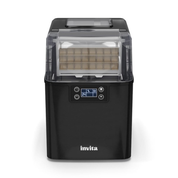Encontraproduto.com.br - Máquina Gelo Invita 20Kg Preto 110V I-IM-FS-20-PT-1HIA
